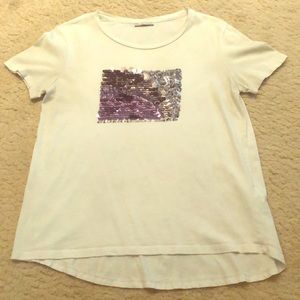 White Zara tee